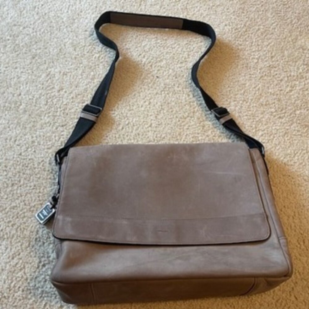 Shinola Messenger Bag - Suede